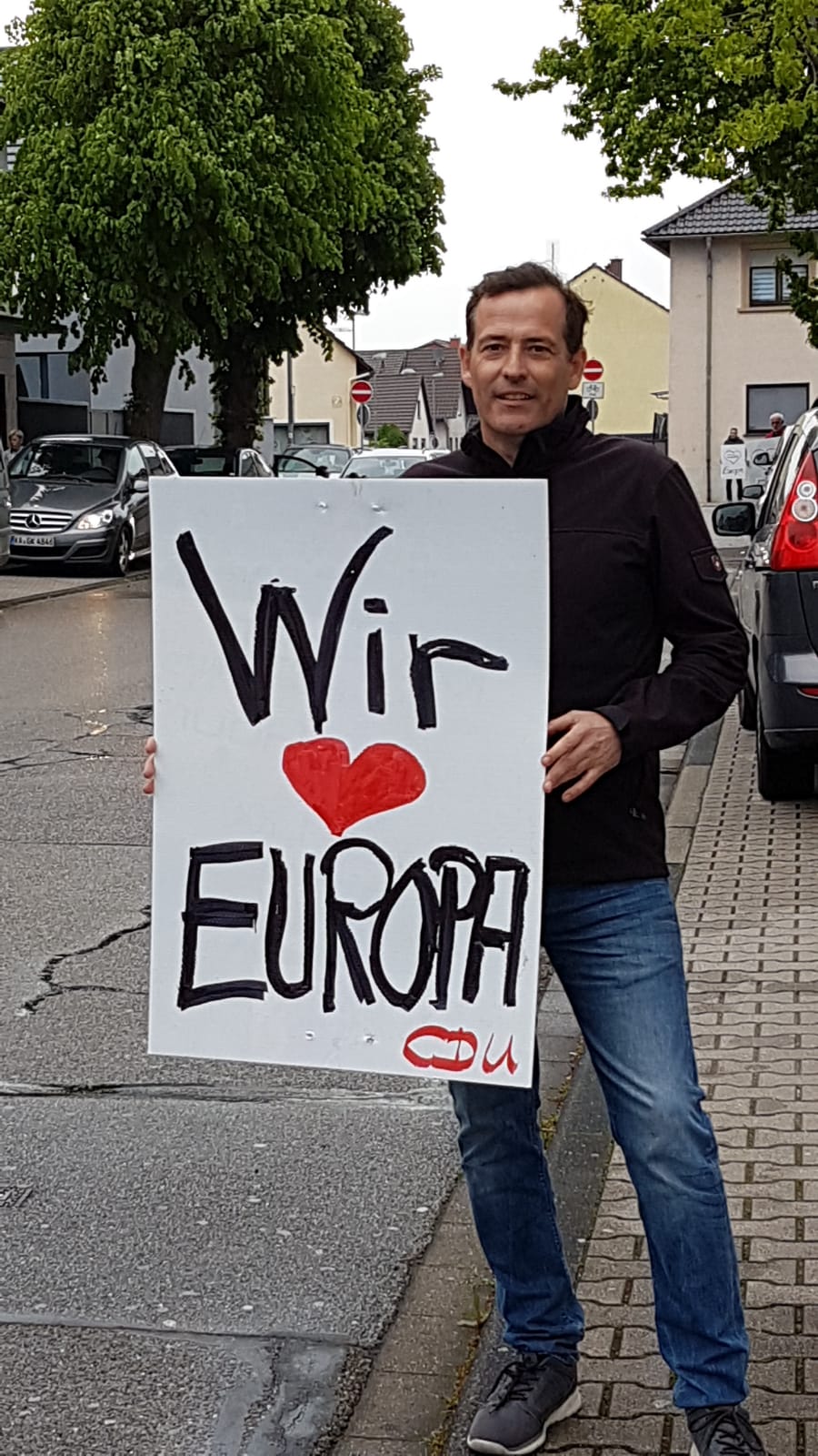 Jochen Müller wirbt für Europa